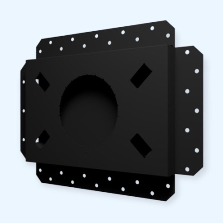 3020SGR ERA Решетка вентиляционная SGR 300х200 окраш.сталь Matt black